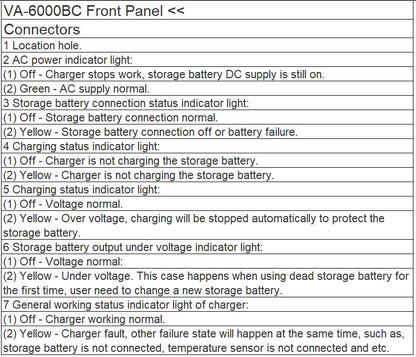 VA-6000BC DC Power Supply and Battery Charger