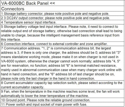 VA-6000BC DC Power Supply and Battery Charger