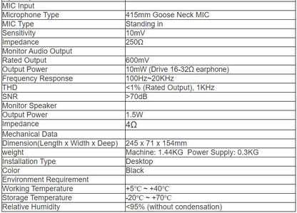 VA-6000RT Remote Paging Microphone