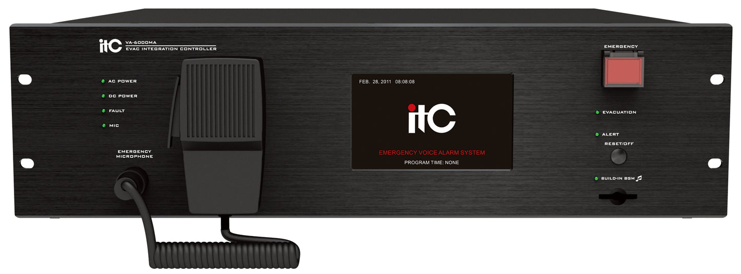 VA-6000MA Digital Network PA & Voice Alarm Controller