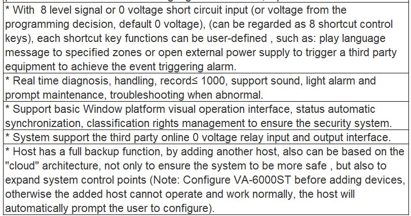 VA-6000MA Digital Network PA & Voice Alarm Controller