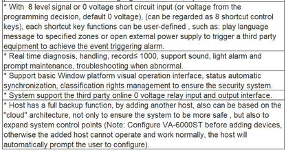 VA-6000MA Digital Network PA & Voice Alarm Controller