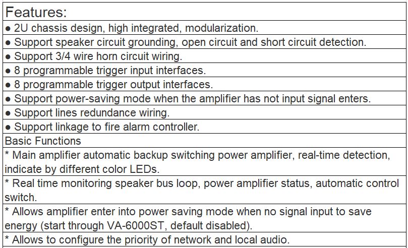 VA-6000MS 8 Channel Changeover