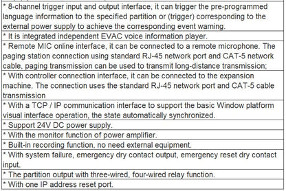 VA-6200MA Voice Alarm Controller
