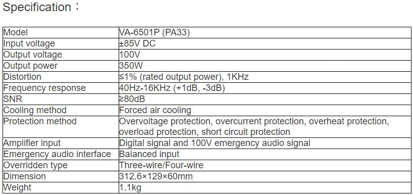 VA-6501P (PA33) 350W Amplifier Board