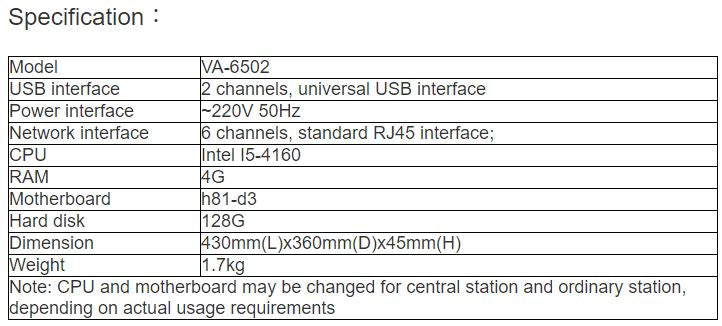 VA-6502 HC1 Central Interface Controller