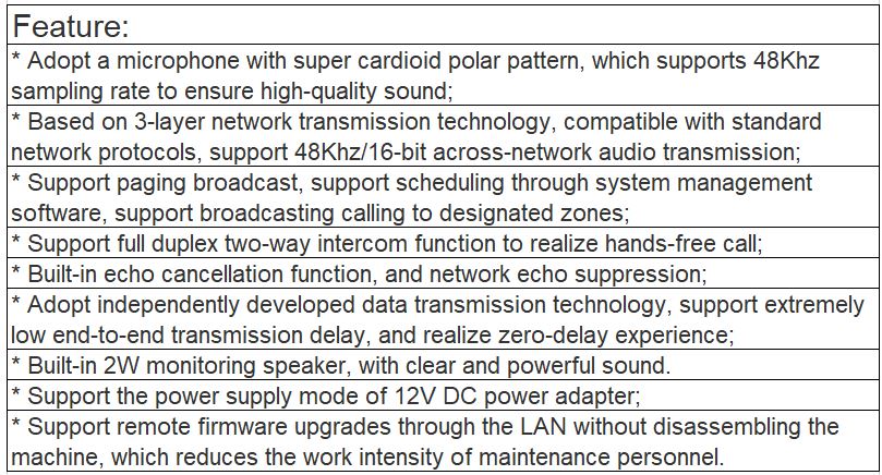 VA-6504 BC1 Microphone PA System