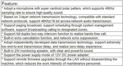 VA-6504 BC1 Microphone PA System