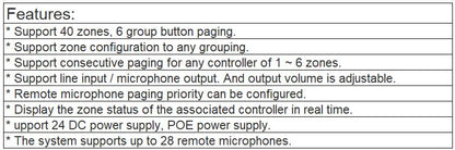 VA-6ZRM Voice Evacuation Microphone